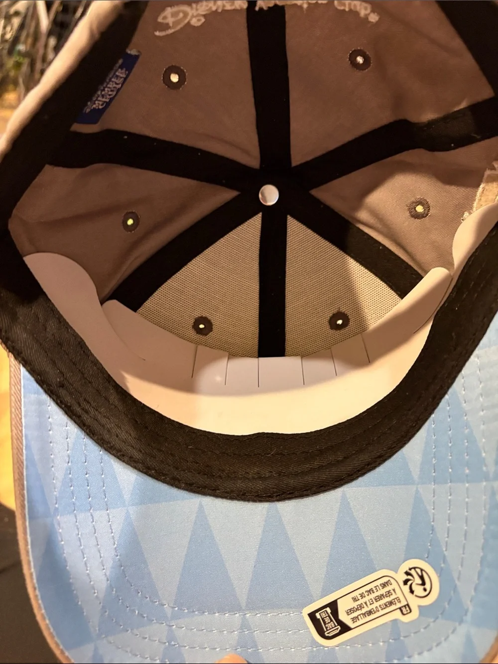 Disney Vacation Club Trucker Hat with Multi-Character Patch - White & Gray